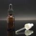 Small 20ml amber glass dropper bottle with Screw cap for Beauty Product