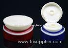 Blue , Red oval colored flip cosmetic bottle caps for PET / PE bottles