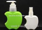 Green , White apple shaped perfume bottle Plastic Pump Bottles for shampoo