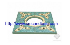 Decorative light weight ans high intensity SMC composite material tree grating