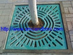 FRP colorful decorative tree grating 1000*1000mm