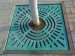 FRP colorful decorative tree grating 1000*1000mm