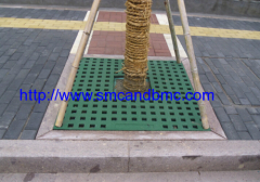 Decorative colorful SMC FRP GRP composite grille tree grating