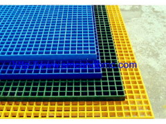 Corrosion resistant FRP glass steel grille cover with square mesh