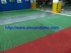 High strength and anti-theft FRP SMC car wash grille board used in the open air