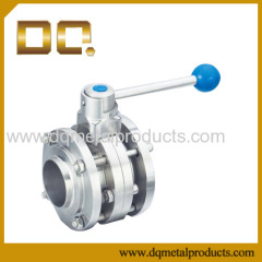 Sanitary Valve Series Three-pieces butterfly valve