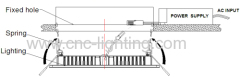 16-21W Super thin Square LED Downlight(0-100% Dimmable)