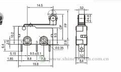 Shanghai Sinmar Electronics Micro Switches 5A250VAC 3PIN Roller Lever Basic Form Switches