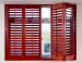 Solid Wooden Shutter Plantation Style 63mm 89mm Louver Plantation basswood Wood Shutter