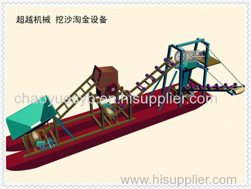 china-made small gold dredger