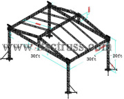 Price list  for 30x30x20ft standard truss roof