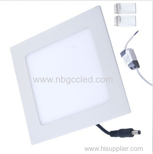 20W Square Non-Dimmable LED Recessed Ceiling Panel Lights Natural White