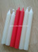 paraffin wax colorful spiral taper candles