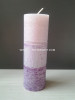 D6*H15CM 3 layers snowflake effect pillar candles