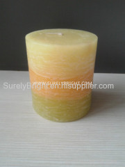 home decoration rustic surface pillar candles