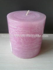 home decoration rustic surface pillar candles