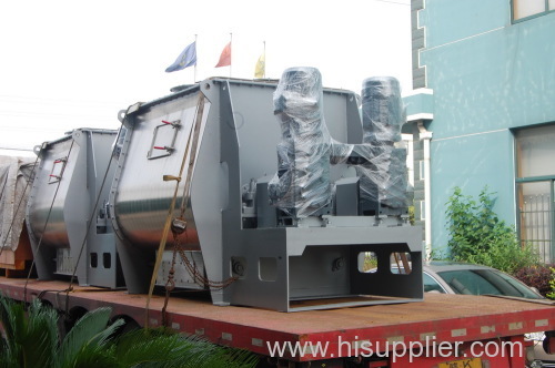 horizontal double shaft paddle mixer