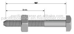 machine bolt square head bolt hot dipped galvanizing