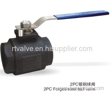 2PC carbon steel ball valve
