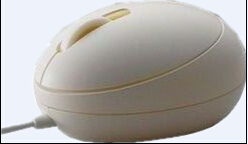 Egg-shaped optical wired mouse