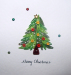 Mery christmas quilling card