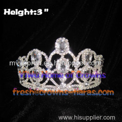 3inch Clear Diamond Pageant Crowns