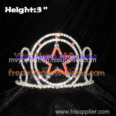 3inch Star Crystal Crowns For Princess