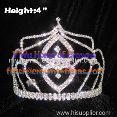 4inch Heart Shaped Crystal Crowns