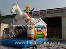 House Shape Printing Inflatable Bouncer Houses / Fun Inflatable Playground Jumpy House