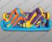 Large Adult Inflatable Obstacle Courses With Inflatable Slide For Girls Yard Game