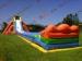 Outdoor Adult commercial backyard inflatable water slide for pool