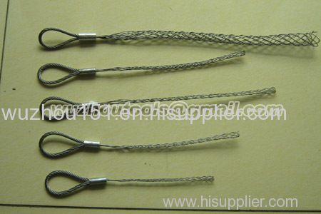 Closed and Split Mesh Double Weave Offset Flexible Eye Pulling Grip