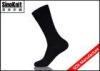 Black Dot Cotton Crew Man Dress Socks Plain Customized Male Leisure Socks