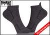 Cool Dark Grey Ankle Custom Athletic Socks , Compression Non Slip Sport Socks