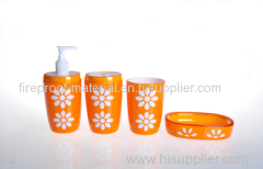 sunflower bathroom accessory set PS plastic double thickness