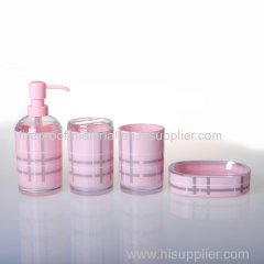 british style double thickness bathroom set plastic bathroom ware