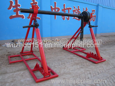 Cable Drum Jacks/Trestles Made Of Cast Iron Ground-Cable Laying