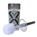 baroque style heat transfer pringting toilet brush PS plastic