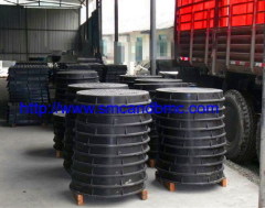 High intensity and light weight FRP round manhole cover anti-theft