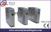 Fully automatic flap barrier gate , infrared sensor turnstile with card reader / writer