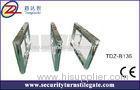 OEM RFID Swing Gate Turnstile , Glass Turnstile retractable barrier gate