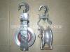 Cable pulley block cargo block snatch block aerial roller