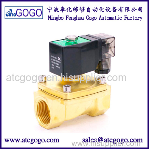 2 way brass ss304 water solenoid valve 12v 24v 110v 220v