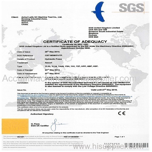 CE Certification after SGS Inspection-1