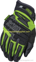 Mechanix Wear Gloves The Safety M-Pact 2 Gloves Heavy Duty Protection Hi-Vizibility / Reflective Gloves