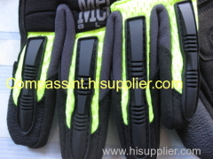 Mechanix Wear Gloves The Safety M-Pact 2 Gloves Heavy Duty Protection Hi-Vizibility / Reflective Gloves