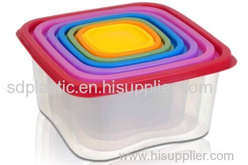 14 Pieces storage container with lid - Multi colored storage sets