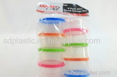 8 Pack Multi-Colored Mini Storage Containers