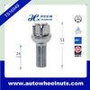 51mm Tall M14 x 1.5 Wheel Lock Bolt With Ball Seat Key TS ISO Approved