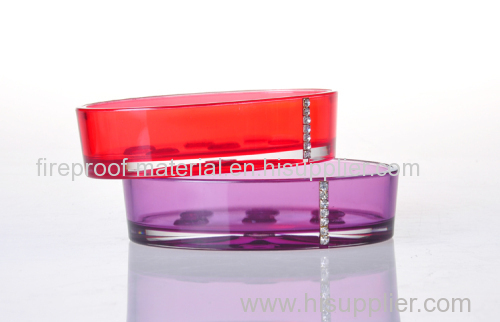 shower soap dish with rhinestone plastic